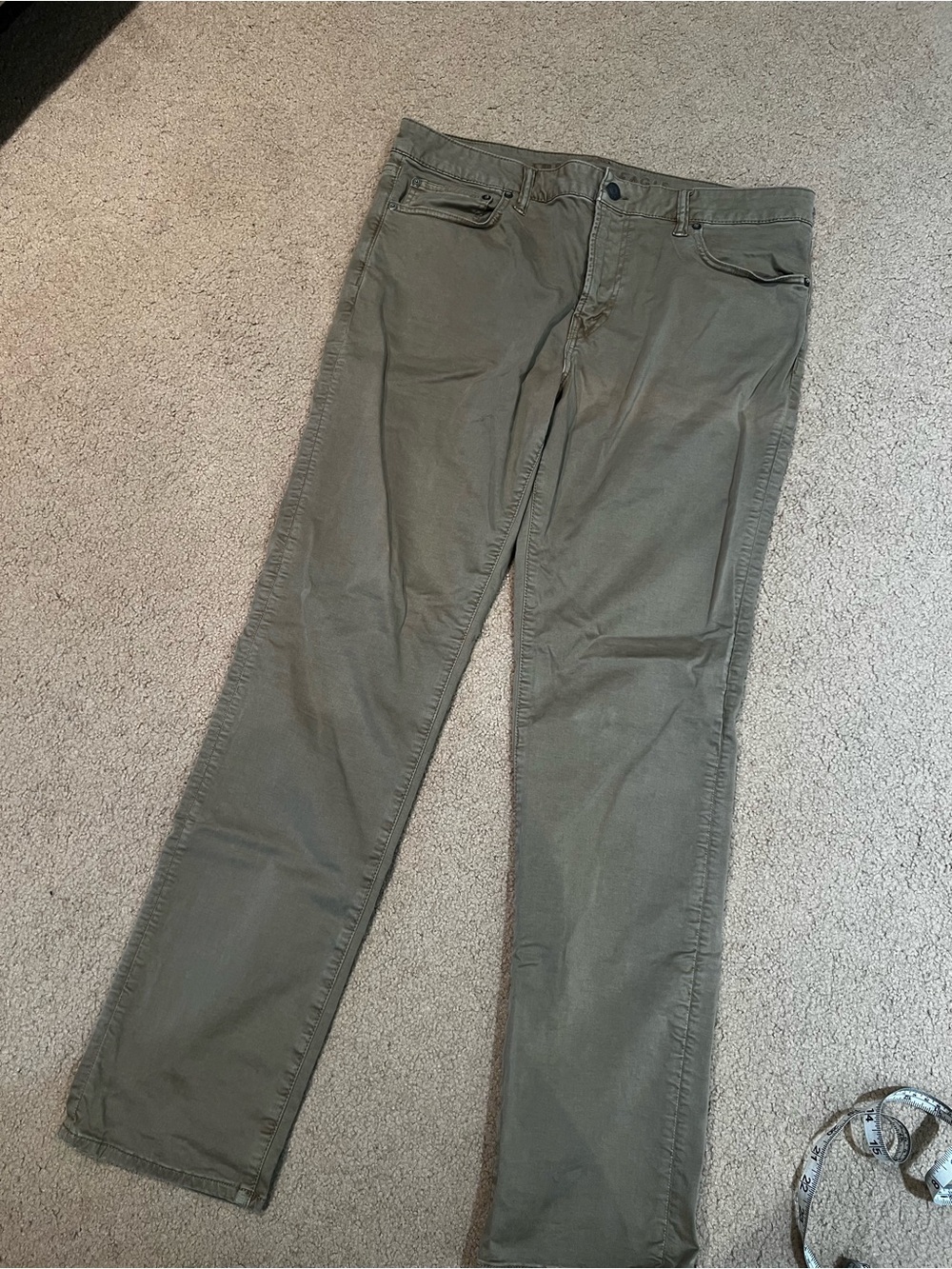Men's Olive Green Casual Pants